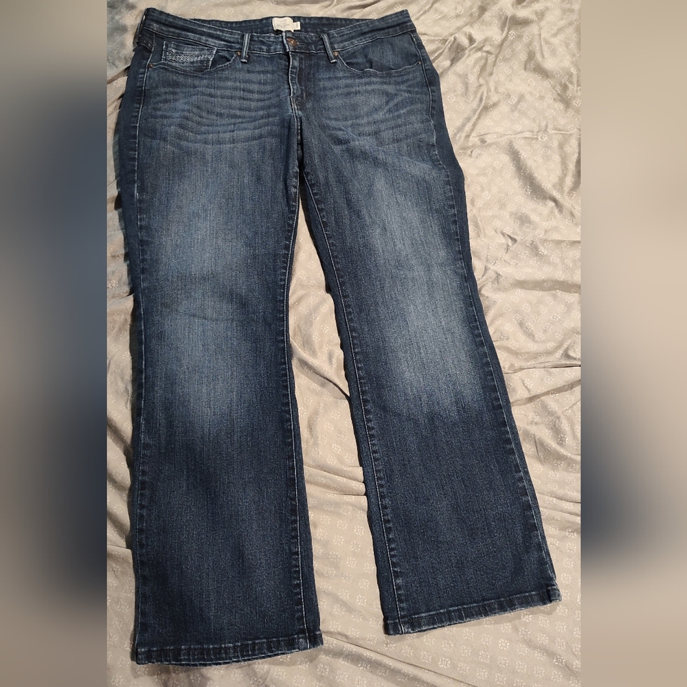 Levi's Strauss Women's Bold Curve Boot Cut, Five Pocket, Blue Jeans Size 18w